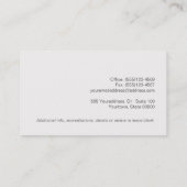 モダンはっきりしたフォント弁護士名刺 名刺 (裏面)