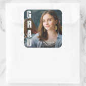 モダンはっきりしたフォント スクエアシール (バッグ)