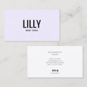 モダンはっきりしたフォント 名刺 (正面/裏面)