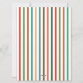 モダンはっきりしたフローラハッピーホリデーズアーチフォト シーズンカード (裏面)