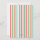 モダンはっきりしたフローラメリークリスマスのアーチ写真 シーズンカード (裏面)