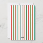 モダンはっきりしたフローラメリークリスマスのアーチ写真 シーズンカード (裏面)