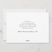 モダンはっきりしたフローラ企業の シーズンカード (裏面)