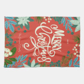 モダンはっきりしたフローラ キッチンタオル (横)