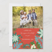 モダンはっきりしたフローラ シーズンカード (裏面)