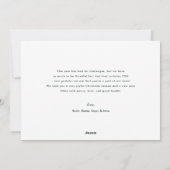 モダンはっきりしたフローラ・メリー・クリスマスの姓 シーズンカード (裏面)