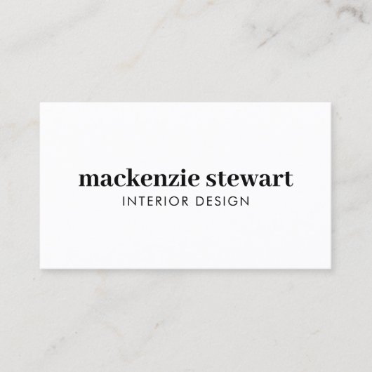 モダンはっきりしたプロフェッショナル 名刺 (正面)