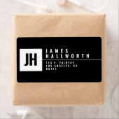 モダンはっきりしたプロフェッショナル |黒と白 ラベル (インサイチュ)