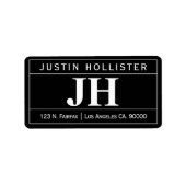 モダンはっきりしたプロフェッショナル |黒と白 ラベル (正面)