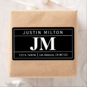 モダンはっきりしたプロフェッショナル |黒と白 ラベル (インサイチュ)