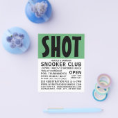 モダンはっきりしたプール部スヌーカークラブ広告ズ チラシ (シングル)