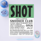 モダンはっきりしたプール部スヌーカークラブ広告ズ チラシ (シングル)