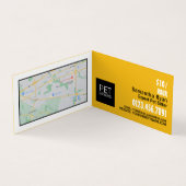 モダンはっきりしたペット座りサービス詳細 名刺 (内部)