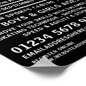 モダンはっきりしたホッケー広告キャンプ ポスター (角)