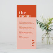 モダンはっきりしたミニマルオ結婚レンジ メニュー (スタンド正面)