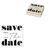 モダンはっきりしたミニマルプリント結婚式の日付の保存 ラバースタンプ (押印)
