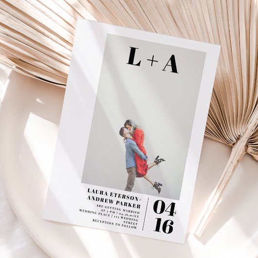 モダンはっきりしたミニマル写真結婚予算