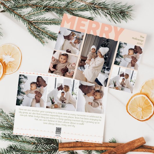 モダンはっきりしたメリーCoral Year In Review Eight Photo シーズンカード