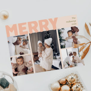 モダンはっきりしたメリーCoral Year In Review Five Photo シーズンカード