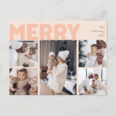 モダンはっきりしたメリーCoral Year in Review Five Photo シーズンポストカード (正面)