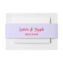 モダンはっきりしたユニークカラフル明レトロ結婚ズ 招待状ベリーバンド