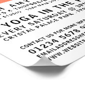 モダンはっきりしたヨガ広告クラス ポスター (角)