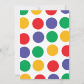 モダンはっきりしたレトロ70s卒業 招待状 (裏面)