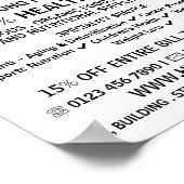 モダンはっきりした健康食品店広告の ポスター (角)