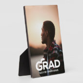 モダンはっきりした写ミニマル画卒業 フォトプラーク (側面)