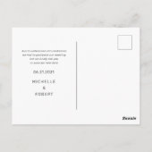 モダンはっきりした写真の日付の変更 ポストカード (裏面)