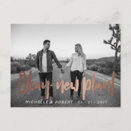 モダンはっきりした写真の日付の変更 ポストカード