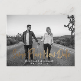 モダンはっきりした写真の日付の変更 ポストカード