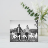 モダンはっきりした写真の日付の変更 ポストカード (スタンド正面)