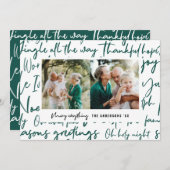 モダンはっきりした写真 シーズンカード (正面/裏面)