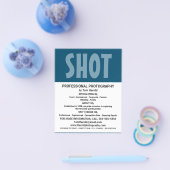 モダンはっきりした写真、写真家 チラシ (シングル)