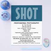 モダンはっきりした写真、写真家 チラシ (シングル)
