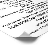 モダンはっきりした写真、写真家 ポスター (角)