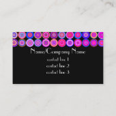 モダンはっきりした名刺テンプレート 名刺 (裏面)