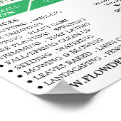 モダンはっきりした園芸業 ポスター (角)