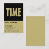 モダンはっきりした学者 名刺 (正面/裏面)