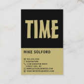 モダンはっきりした学者 名刺 (正面)