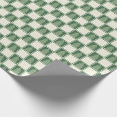 モダンはっきりした市松模様にのシープン ラッピングペーパー (角)