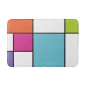 モダンはっきりした幾何カラフル バスマット (正面)