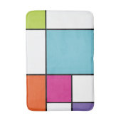 モダンはっきりした幾何カラフル バスマット (正面縦)