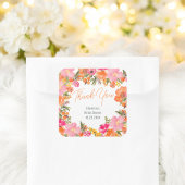 モダンはっきりした感謝していおブライダルシャワー スクエアシール