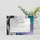 モダンはっきりした抽象芸術蘭アクア延期 招待状 (スタンド正面)