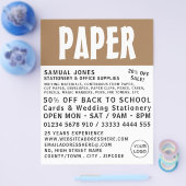 モダンはっきりした文具、事務用品 チラシ (シングル)