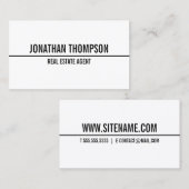 モダンはっきりした文字 名刺 (正面/裏面)