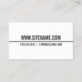 モダンはっきりした文字 名刺 (裏面)