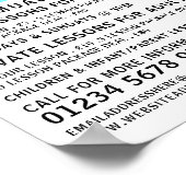 モダンはっきりした水泳レッ広告スン ポスター (角)